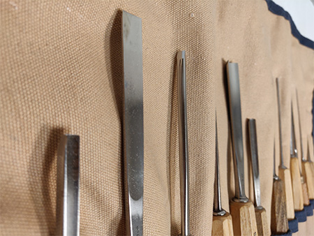 Set of twelve Swiss Made carving tools